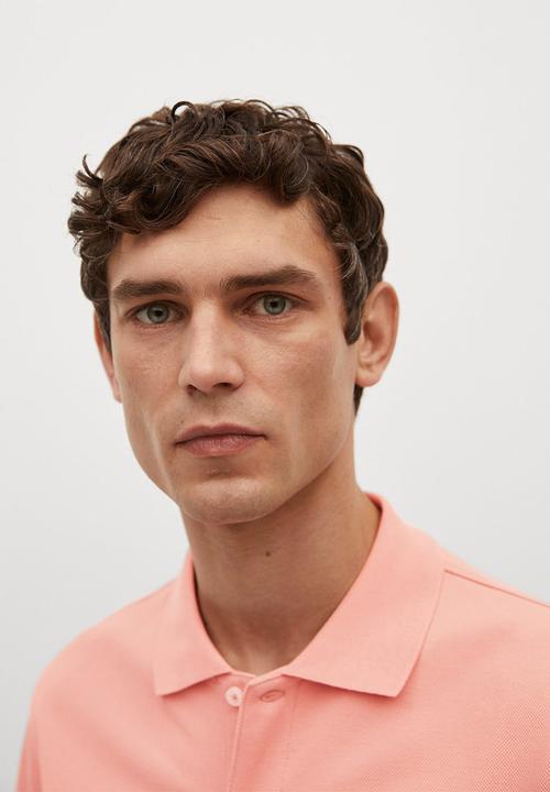 MANGO - Polo shirt rea - pink