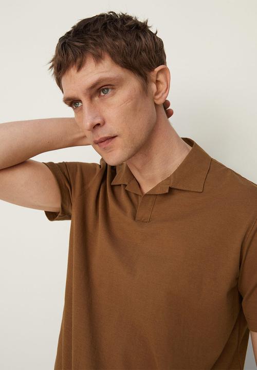 MANGO - Polo shirt pim - rust