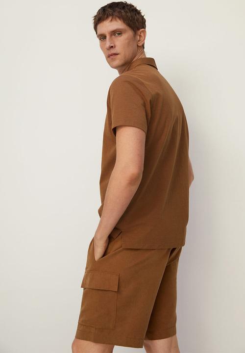 MANGO - Polo shirt pim - rust