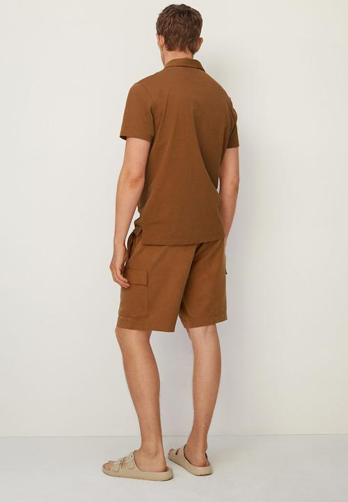 MANGO - Polo shirt pim - rust