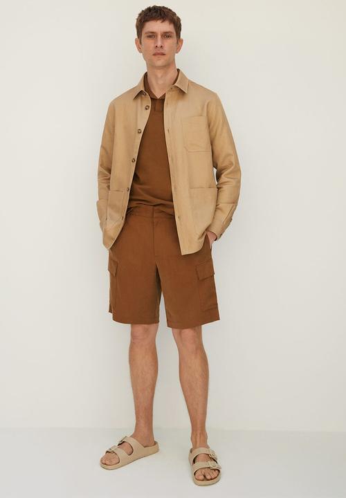MANGO - Polo shirt pim - rust