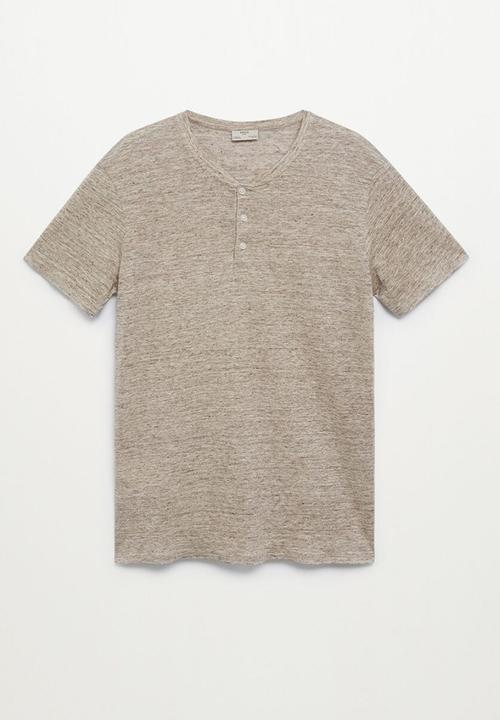 MANGO - Polo shirt pana  - light beige