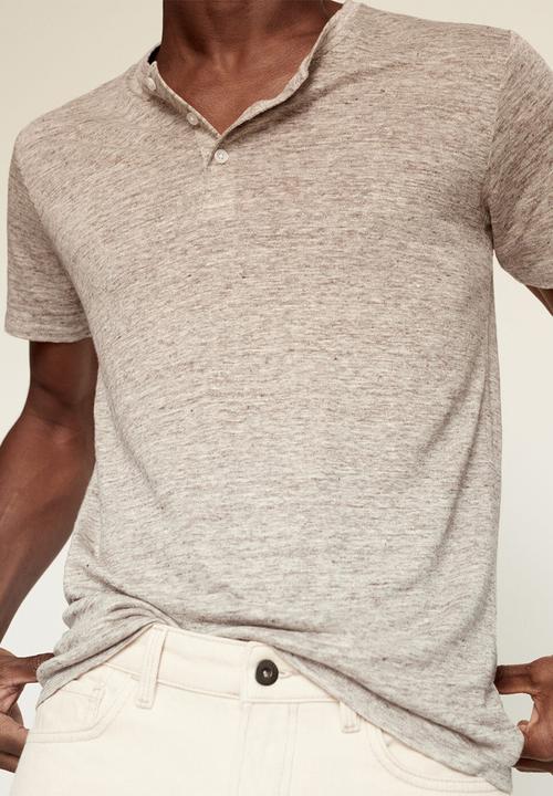 MANGO - Polo shirt pana  - light beige
