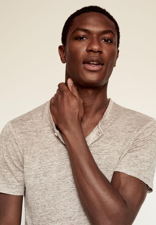 MANGO - Polo shirt pana  - light beige