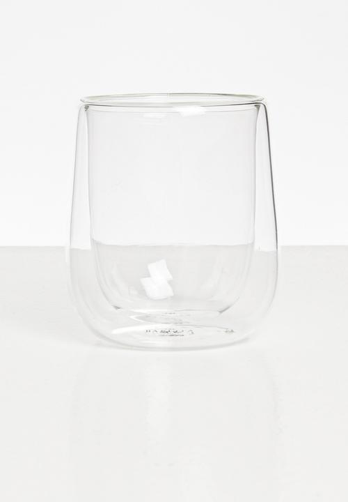 Sixth Floor - Barista Double walled cappuccino glass set of 2-clear