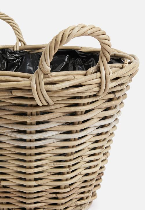 H&S - Potato basket kubu rattan - natural