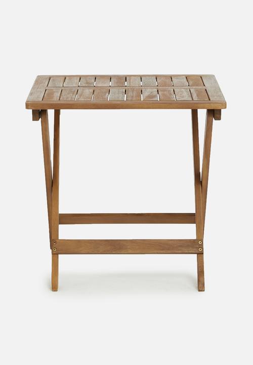 H&S - Wood bistro table - natural