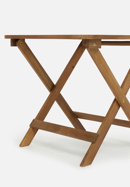 H&S - Wood bistro table - natural