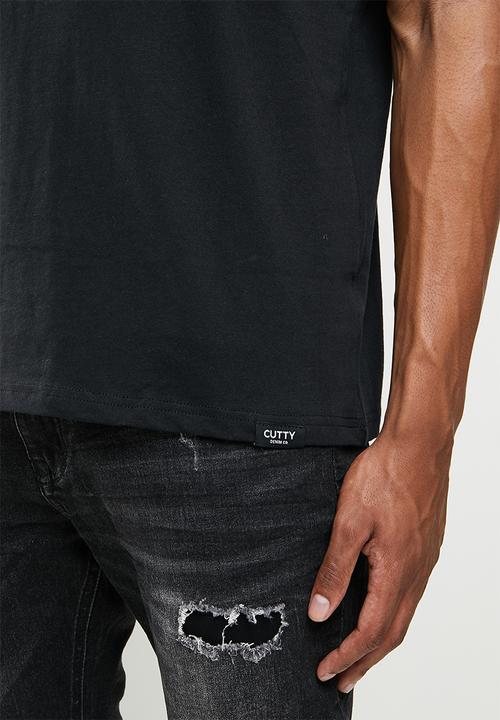 Cutty - Major box fit printed tee - black