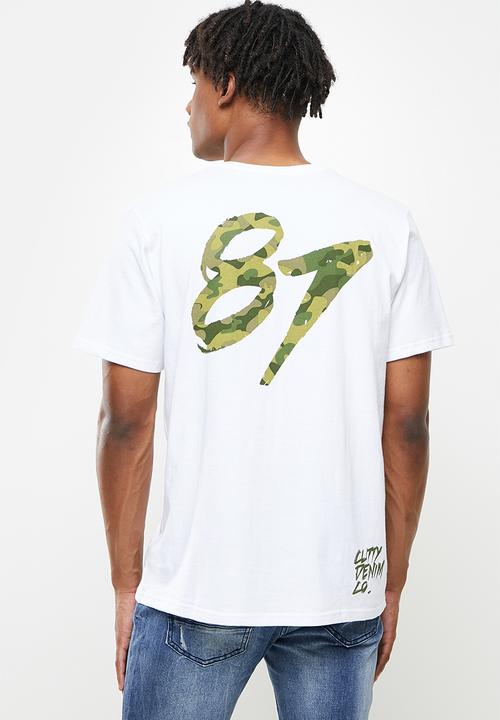 Cutty - Major box fit printed tee - white