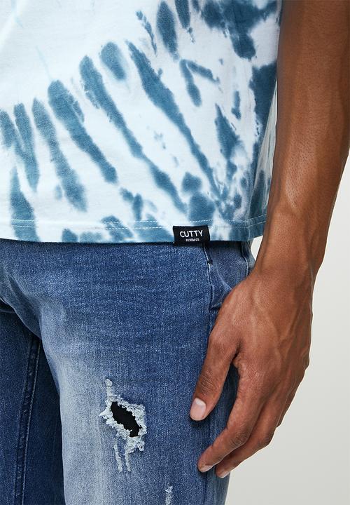 Cutty - Phychedelic short sleeve tee - blue