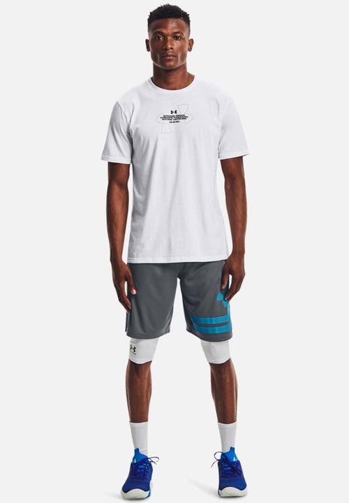 Under Armour - UA basketball photo short sleeve tee - white