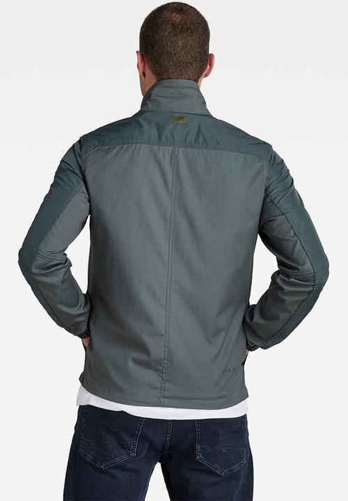 G-STAR - Fabric mix overshirt - graphite