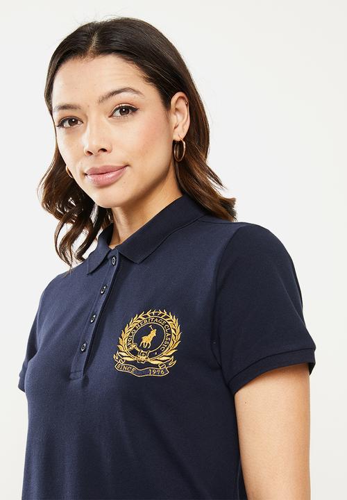 POLO - Melanie short sleeve equestrian golfer dress - navy