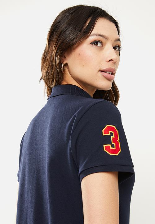 POLO - Melanie short sleeve equestrian golfer dress - navy