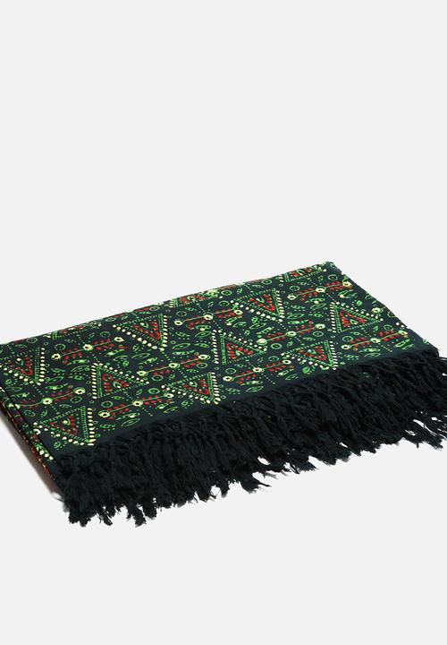 Shanti Decor - Floral Block Printed Throw