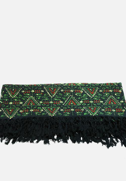 Shanti Decor - Floral Block Printed Throw