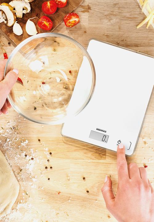 Soehnle - Kitchen scale with lcd screen - white