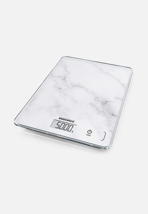 Soehnle - Kitchen scale with lcd screen - marble grey