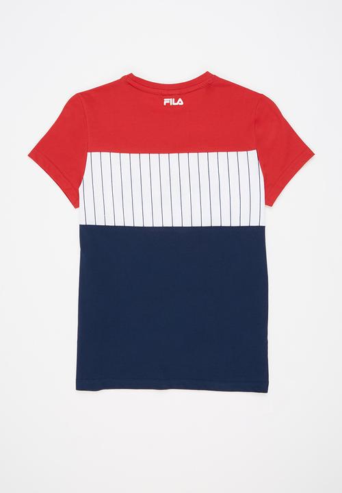 FILA - Ignola t-shirt - chinese red / white / peacoat