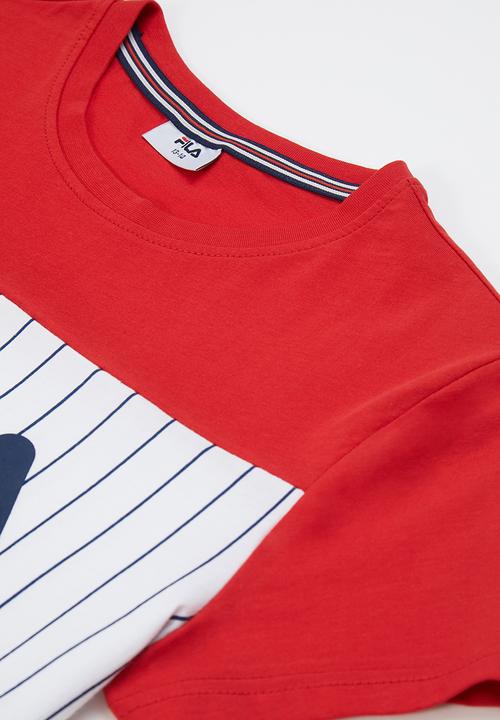 FILA - Ignola t-shirt - chinese red / white / peacoat
