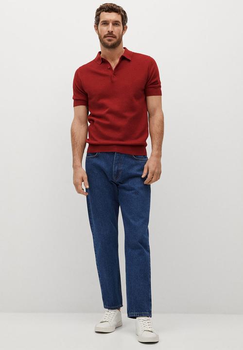 MANGO - Polo shirt twingly - red