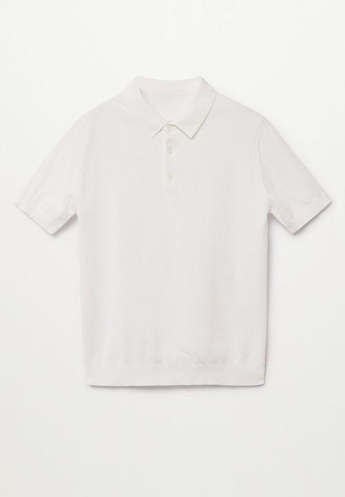 MANGO - Polo shirt twingly  - white