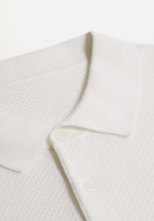 MANGO - Polo shirt twingly  - white