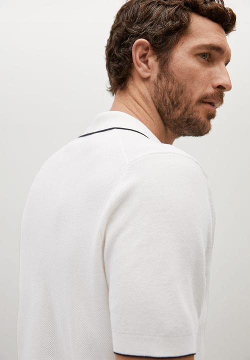MANGO - Polo shirt ross  - white