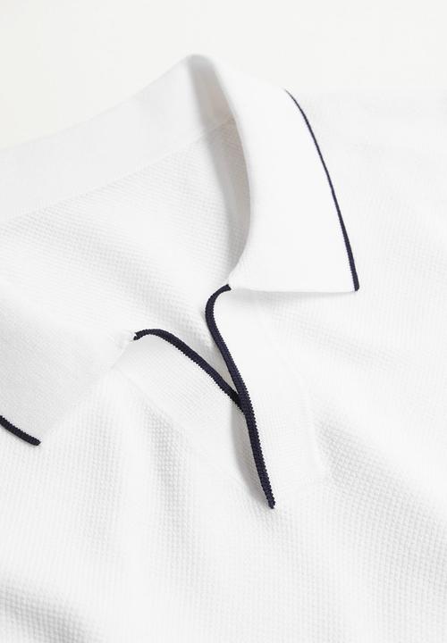 MANGO - Polo shirt ross  - white