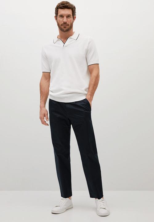 MANGO - Polo shirt ross  - white