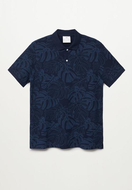 MANGO - Polo shirt beja-h - navy