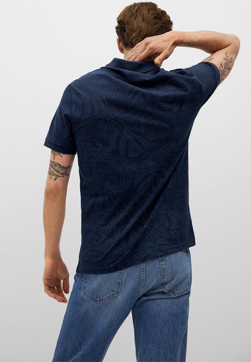 MANGO - Polo shirt beja-h - navy