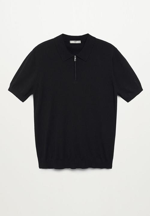 MANGO - Polo shirt aston - black
