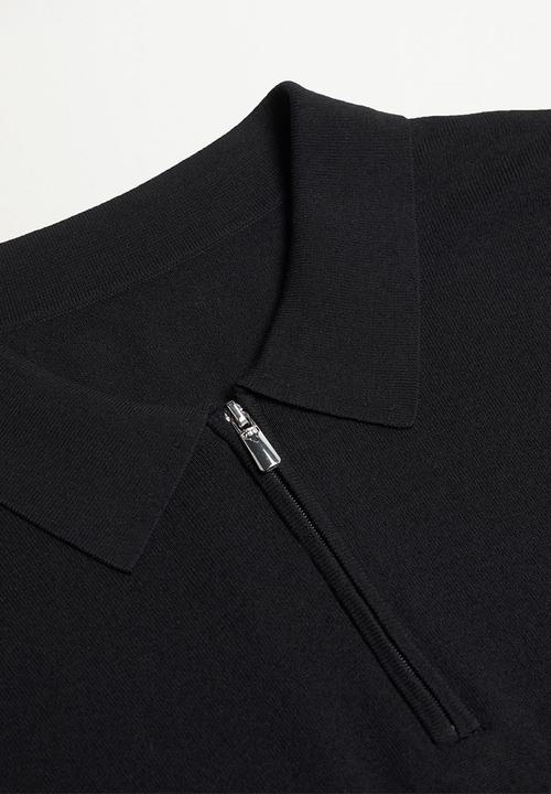 MANGO - Polo shirt aston - black