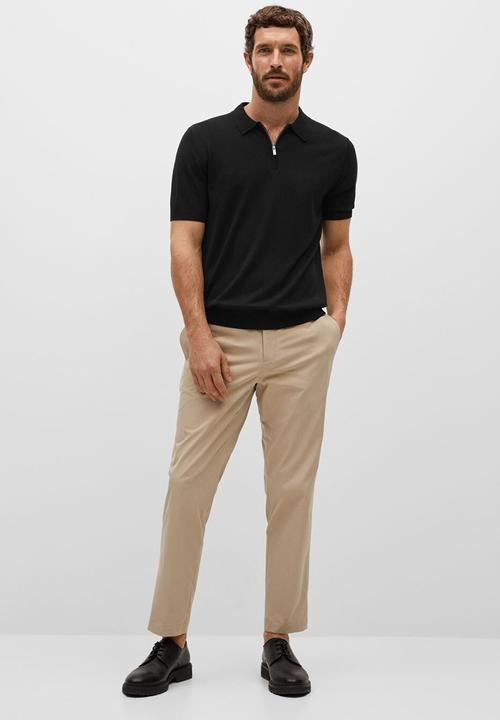 MANGO - Polo shirt aston - black