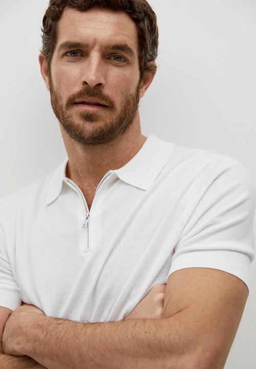 MANGO - Polo shirt aston - natural