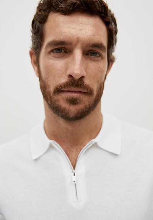MANGO - Polo shirt aston - natural