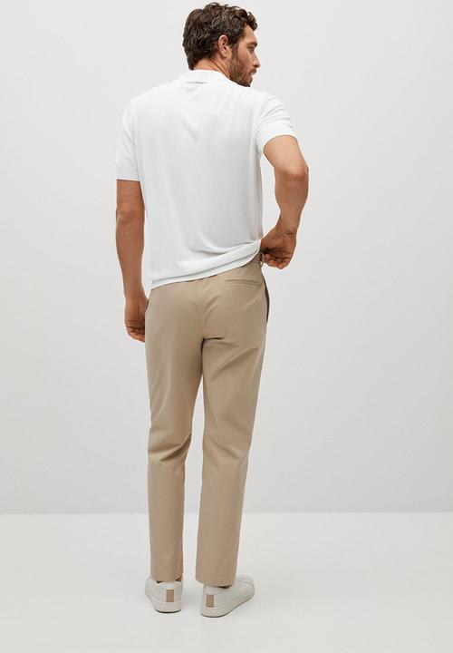MANGO - Polo shirt aston - natural