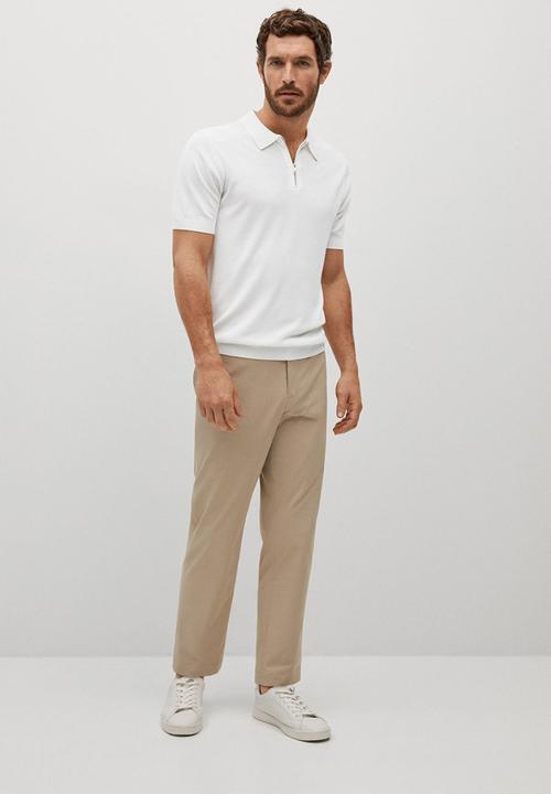MANGO - Polo shirt aston - natural