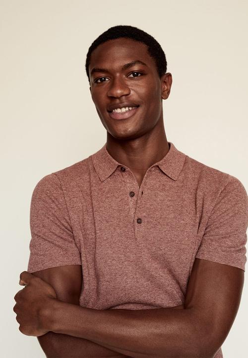 MANGO - Polo shirt andrew - rust copper