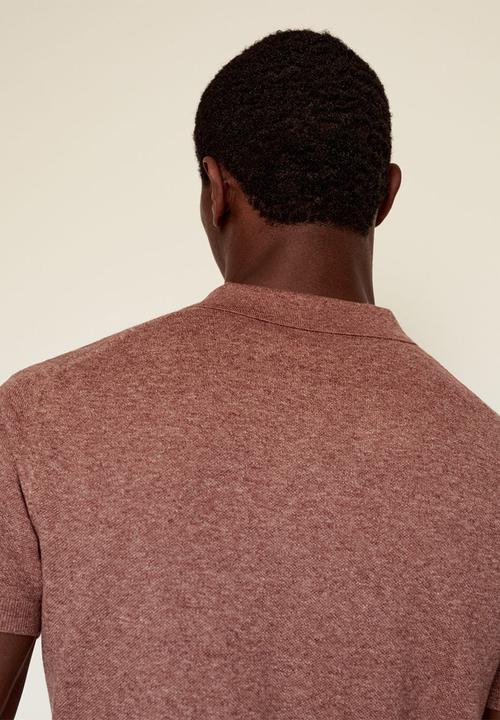 MANGO - Polo shirt andrew - rust copper