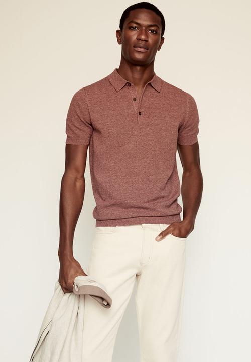 MANGO - Polo shirt andrew - rust copper