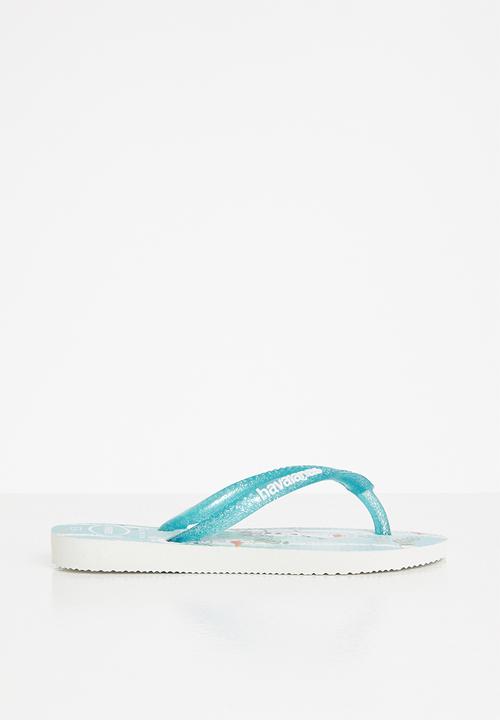 Havaianas - Kids slim frozen - white & green