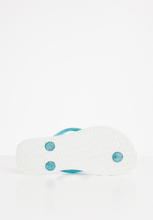 Havaianas - Kids slim frozen - white & green