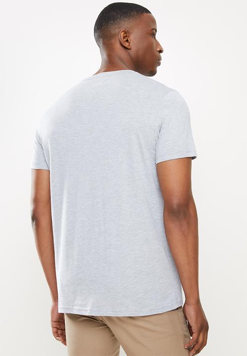 Wrangler - Denim brand tee - grey melange