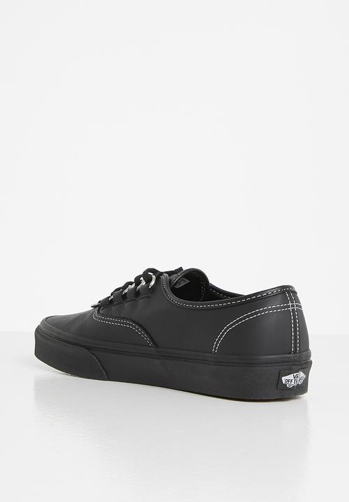 Vans - Authentic hardware - (leather) black/black