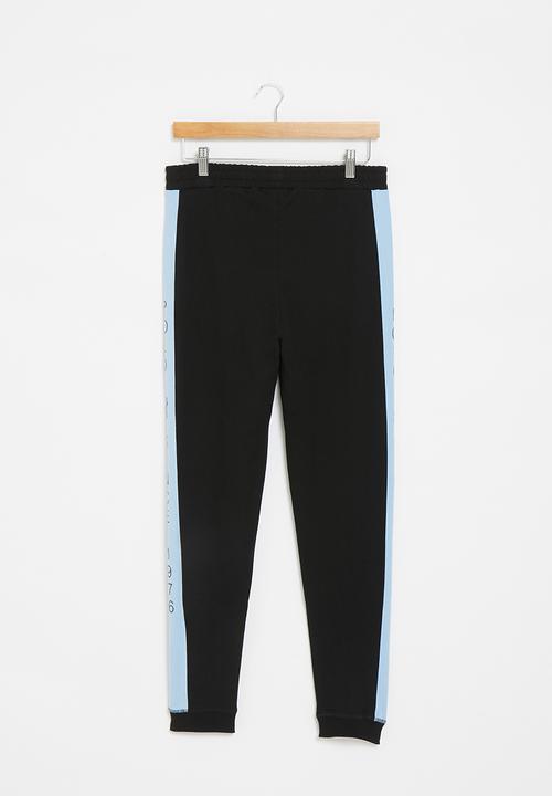 POLO - Boys brandon cut & sew printed jogger - black