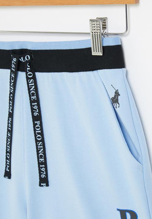 POLO - Boys kai printed short - light blue