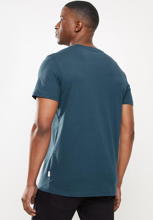 Wrangler - Denim brand tee - shadow blue